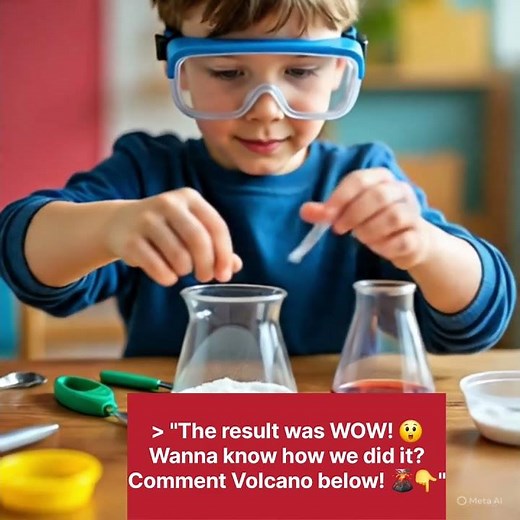 Can You Make a Volcano at Home? 😲🔥 | Easy Science Experiment for Kids #scienceforkids #diyscience