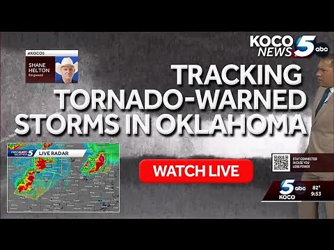WATCH LIVE: Tracking tornado-warned storms in Oklahoma