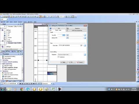 perforation input by petrel
