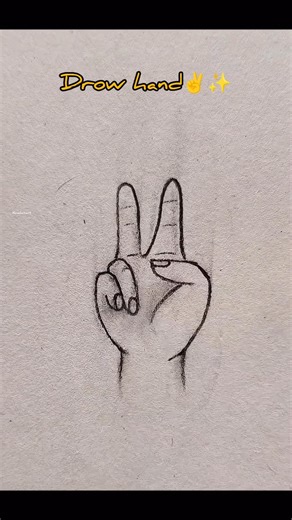 how to drow hand👌✨ #drowning #art #shorts