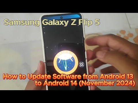 SAMSUNG GALAXY Z FLIP 5: How to Update Software from Android 13 to Android 14 (November 2024)