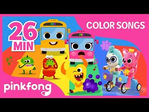 Color Bus and more |  Compilation | Learn Colors | Pinkfong Songs for Children - Videos For Kids