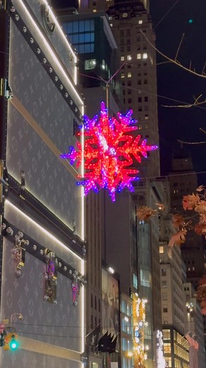 64K views · 1.1K reactions | The illuminated snowflake is suspended...