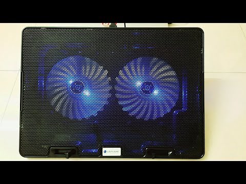 LAPCARE ChillMate Adjustable Laptop Cooling Pad with Twin Fans for Efficient Cooling