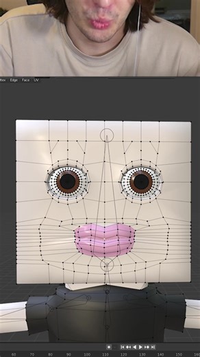 My first attempt at shape keys #blender #shapekeys