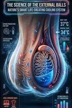 Why the Male Body Keeps Its Sp*rm Factories Cool #ScienceFacts #HumanBody #Biology #Health #Anatomy