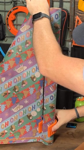 Joshua Moore on Instagram: "Wrapping gifts doesn’t have to be painful. 🎁 I 3D printed this wrapping paper cutter in Elegoo Orange Rapid PLA+ and now every cut is clean, fast, and frustration-free. Simple print, big upgrade. STL link in the comments. #dadlife #makerdad #3dprinting #diy #christmas"