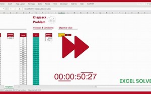 优化性能比拼 - XLOPTIM vs Excel Solver（求解背包问题）