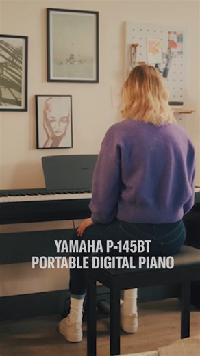 Compact and portable design meets authentic piano sound – the Yamaha P-145BT digital piano. | Yamaha Pianos | Facebook