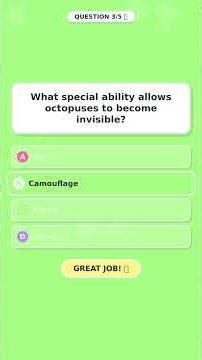 Super Fun AMAZING ANIMAL ADAPTATIONS Quiz for Kids! 🦁