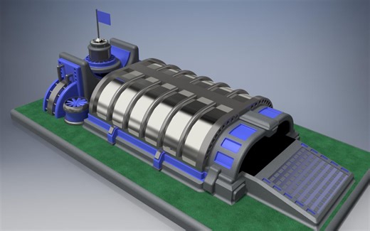 【红警3D高清化】盟军战车工厂建模