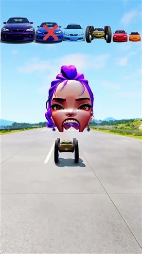 Big and Small Car vs Grey Sprunki