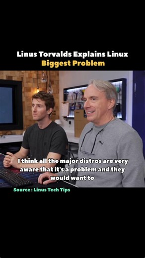 Linus Torvalds Explains Linux Biggest Problem #shorts #linux #coding #programming
