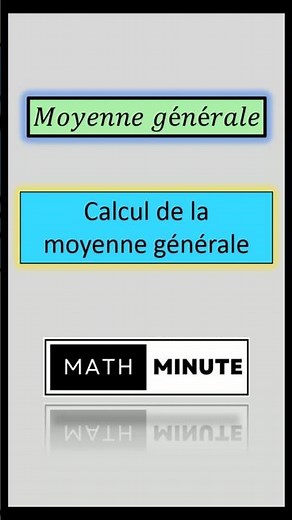 Calculer sa moyenne générale #moyenne #college #lycee #collegelife #mathematiques #astuce