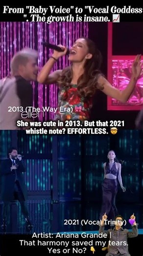 Ariana Grande’s Vocal Evolution: From Baby Voice to Goddess 🎤#ArianaGrande #VocalEvolution
