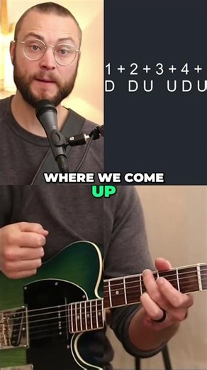 Unlock Guitar Upstrokes! Easy Tutorial for Beginners - Strumming Like a Pro! #shorts