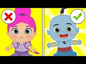 BABY ALEX AND LILY Dressing up as Arab Princess and Genie 👸🧞 Cartoons for Children