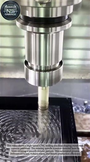 High-Speed CNC Milling Process | Precision Metal Machining in Action#mechanic #shorts