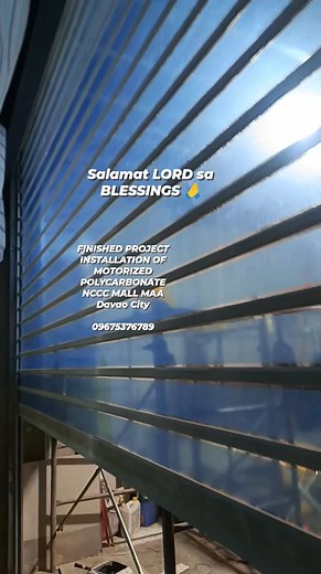 FINISHED PROJECT INSTALLATION OF MOTORIZED POLYCARBONATE ( NCCC MALL MAA DAVAO CITY ) SALAMAT KAAU MA'AM / SIR SA TRUST & SUPPORT MY TEAM GOD BLESS YOU PO Thess Roll Up Door Rey Roll-Up Installation & Repair SERVICE'S ALL GLORY TO YOU OH LORD BLESSED & THANKFUL ♥️ ALL GLORY AND HONOR BELONGS TO GOD SALAMAT LORD♥️ | Rey Roll-Up Installation & Repair | Facebook