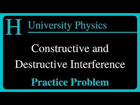 Constructive and Destructive Interference: Physics Equations and Practice Problem