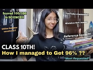 How I managed to SCORE 96% in CLASS 10th along with YouTube!? 💯📚 | Strategies You Need To Follow! ✨