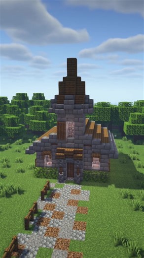 Minecraft Medieval Trading Hall Design #minecraft #minecraftbuilds #minecrafter #fyp #fypage