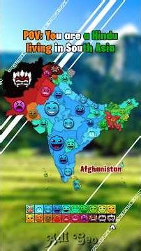 Hindus In South Asia #southasia #map #mapping #geography #hindu #hinduism #hindulifematters