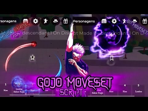 *NEW* 🔵🔴GOJO MANGÁ MOVESET SCRIPT | HOLLOW PURPLE | BLACK FLASH | CUSTOM | AVATAR | ANIM | VFX | SFX