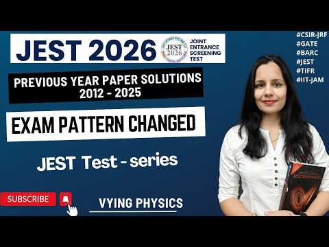JEST PHYSICS 2026 | JEST previous year solved papers physics 2012 -2025 | JEST Pyqs | Probability