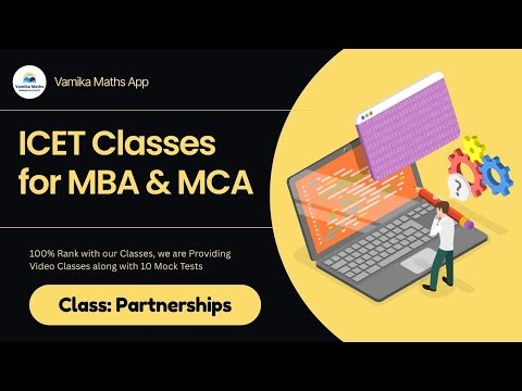 ICET (MBA & MCA) Classes || Partnerships Class - 1 by Vamika Maths App #tsicet #apicet #class