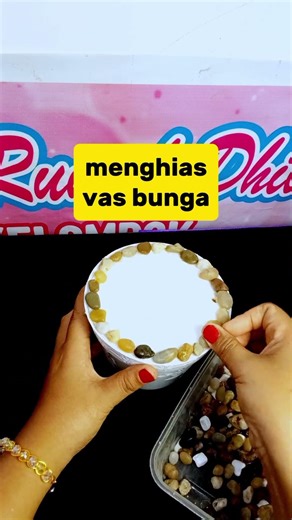 menghias vas bunga #craft #idekreatifterbaru #tutorial #diy #handmade