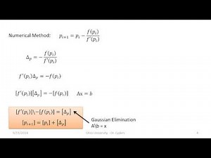 Root Finding with Newton Raphson