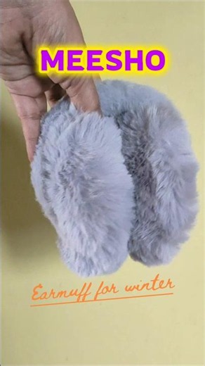 😍 This Fluffy Earmuff Is So Soft! ❄️ ‪@Meesho‬