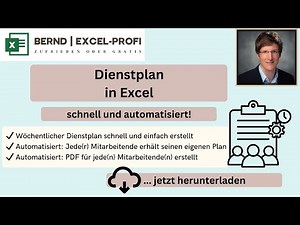 Excel-Vorlage Dienstplan: schnell und automatisiert!