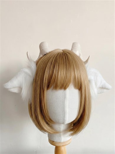 Handmade Realistic Little Goat Ears Headband, Soft Faux Fur Caprine Cosplay Ears, Realistic Kid Goat Kemonomimi Therian Gear; Cartoon - Etsy Australia