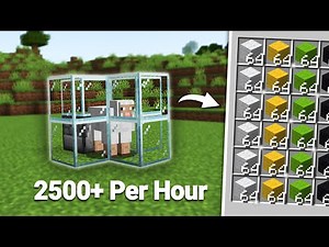 Easiest Minecraft Automatic WOOL FARM 1.21+ Java, Bedrock, WIN10, MCPE
