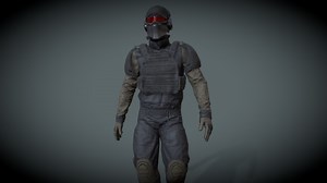 Game Ready low poly character tactical - Download Free 3D model by DanlyVostok (@1799danly)