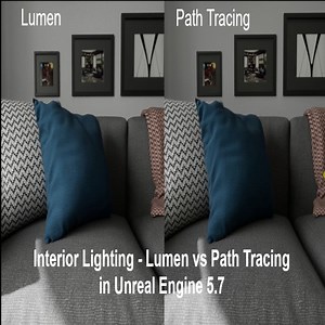 Interior Lighting - Lumen vs Path Tracing in Unreal Engine 5.7 | Community tutorial