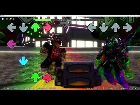 going against a pro in Roblox basically FNF: remix