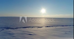 frozen river,view on the frozen river,shooting at the copter