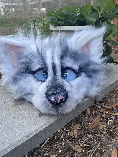 Waterproof Husky Dog Therian Mask - Etsy