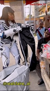 619K views · 7.9K reactions | Robot spotted selling Okirika.. Nigerian which way?  #robots #robotics #claire_ai #robot #viral_video #AI #marihclairetv | Marih Claire TV | Facebook