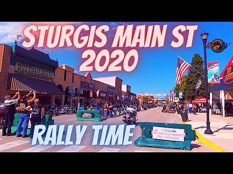 Sturgis 2020 Motorcycle Rally - Downtown Main Street