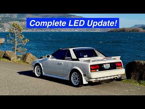 1989 Supercharged MR2 LASFIT LED Bulb Makeover | Welcome To The 21st Century!