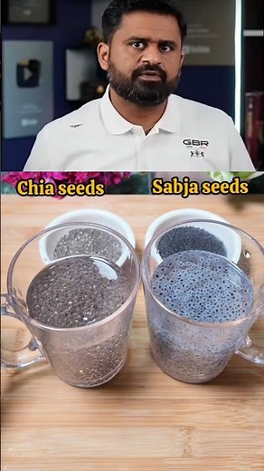 Dr Robin Sharma's Revealed Chia seeds or Sabja seeds...Which is better...? 🤔 #shorts #ayurveda