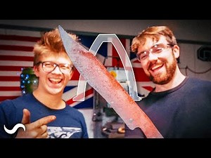 MAKING A BOWIE KNIFE WITH REAL ENGINEERING!!! PART 1
