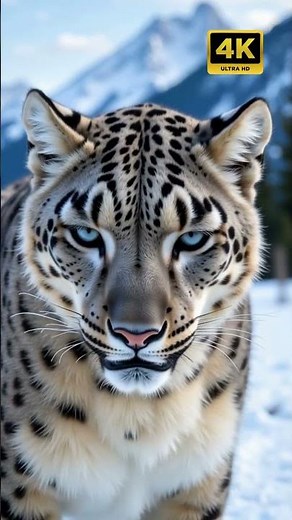 Intimate Snow Leopard Close-Up: The Wild Beauty Revealed! | #SnowLeopard