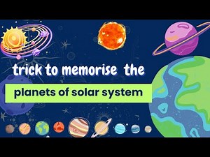 How to remember planets of solar system in order #solarsystem