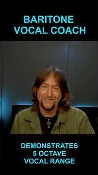 Baritone Vocal Coach Demonstrates 5 Octave Range #shorts