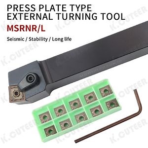 [Hot Item] Msrnr External Turning Tool Holder with 75-Degree Chamfer Square External Turning Insert